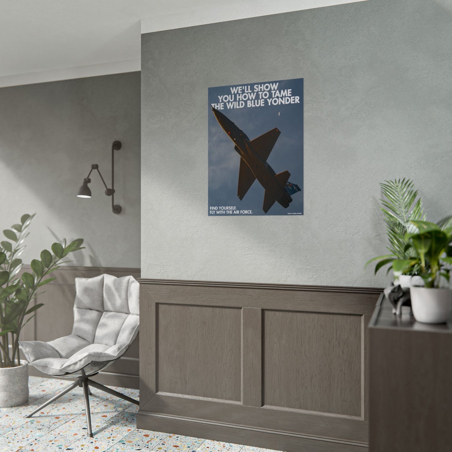 Tame the Wild Blue Yonder - T-38C Talon Military Aircraft Ad Poster Replica - Multiple Sizes Available!