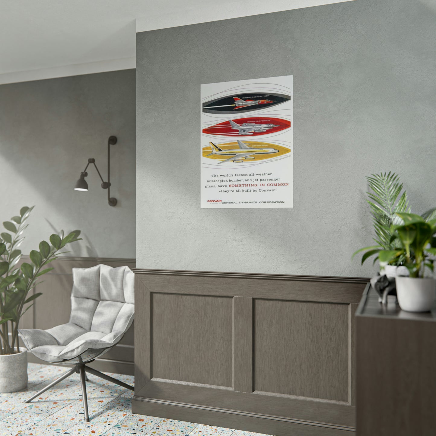 Convair Lineup - Retro Style Military Poster Replica