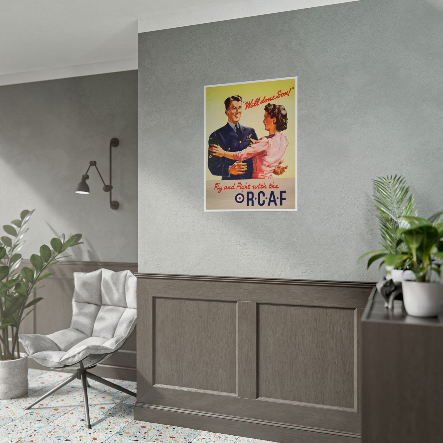 "Well Done Son!” Retro Style Royal Canadian Air Force (RCAF) Recruitment Ad Poster Replica - Multiple Sizes Available!