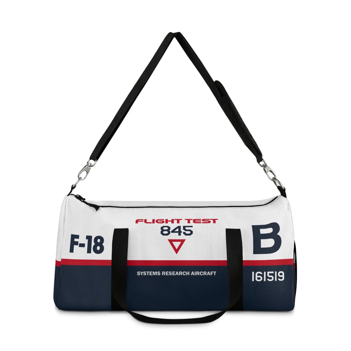 Flight Test F-18 Hornet Themed Duffel Bag for Aviation Enthusiasts