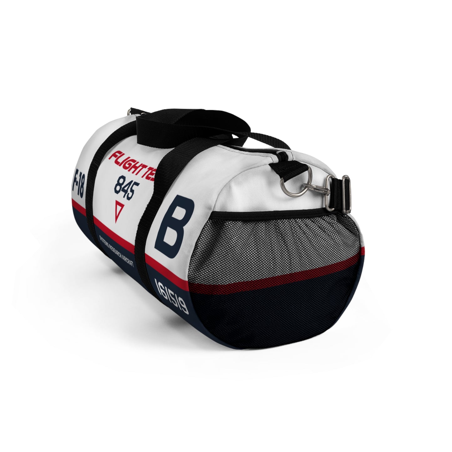 Flight Test F-18 Hornet Themed Duffel Bag for Aviation Enthusiasts