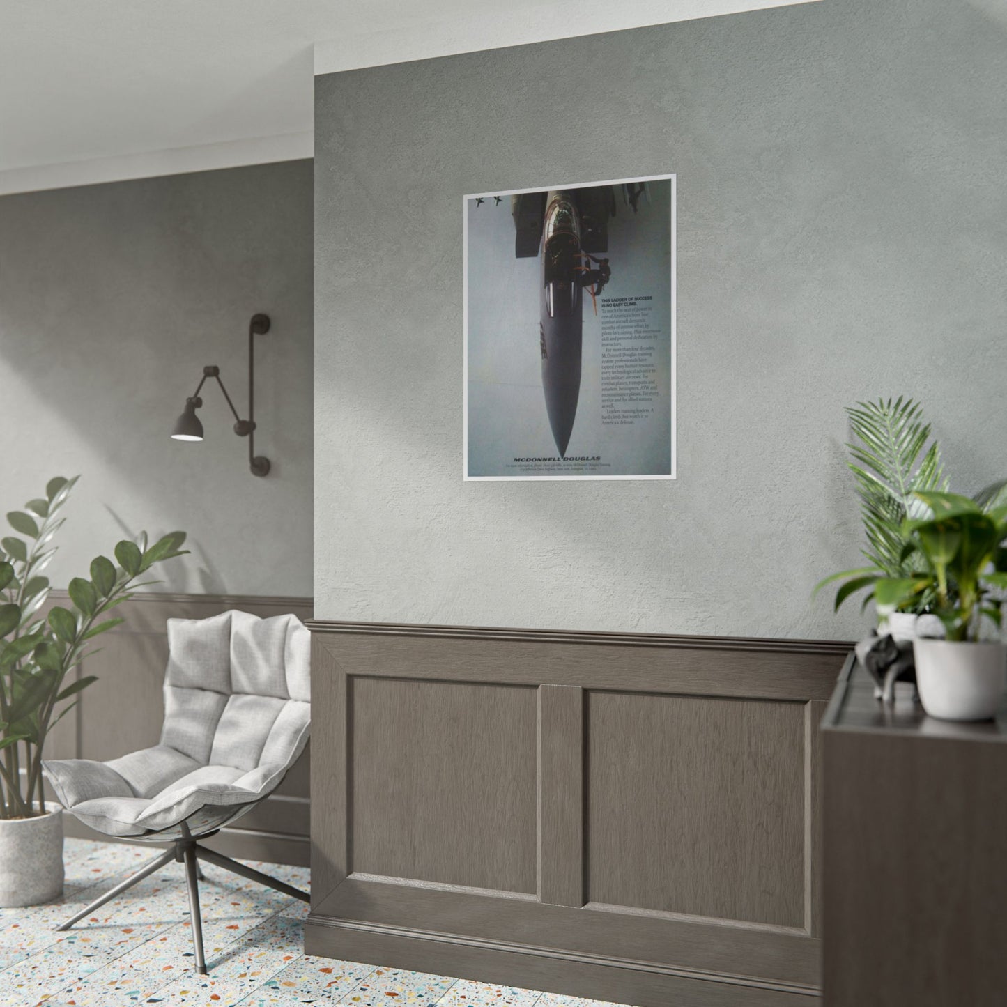 "F-15 Eagle - Ladder Of Success” Retro Style Military Aircraft Ad Poster Replica - Multiple Sizes Available!