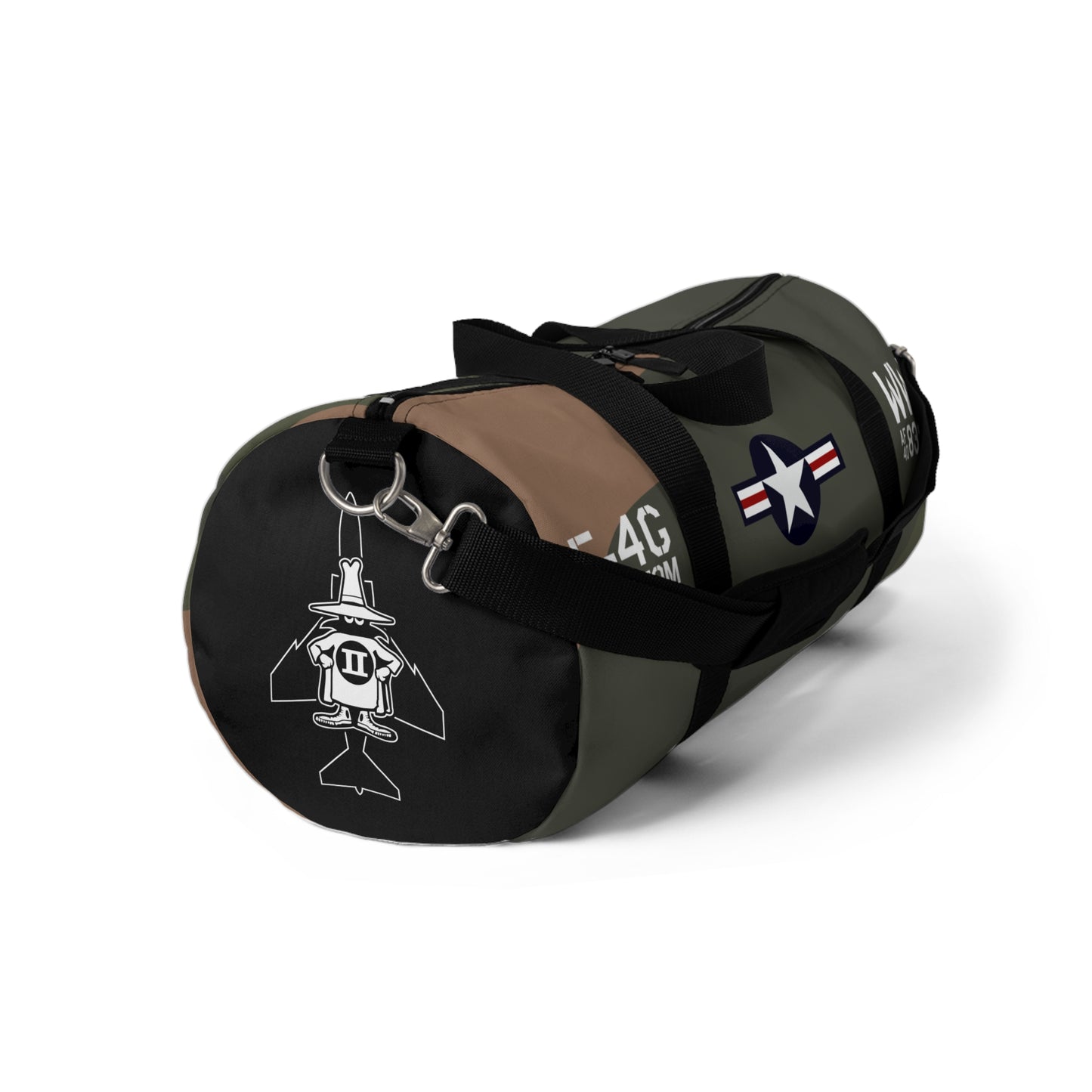 F-4 Phantom - Wild Weasel Military Aviation-Inspired Duffel Bag for Adventurers, Gym, Travel, Sports, or Camping