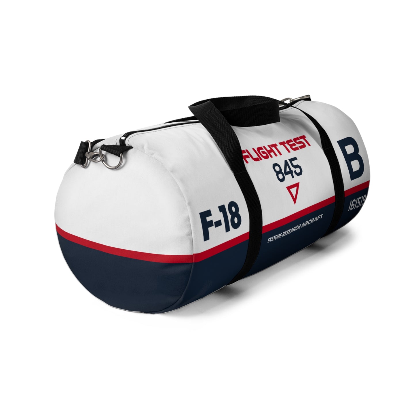 Flight Test F-18 Hornet Themed Duffel Bag for Aviation Enthusiasts