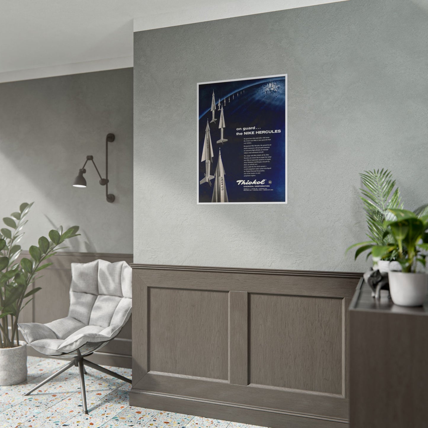 "Nike Hercules - On Guard” Retro Style Military Aircraft Ad Poster Replica - Multiple Sizes Available!