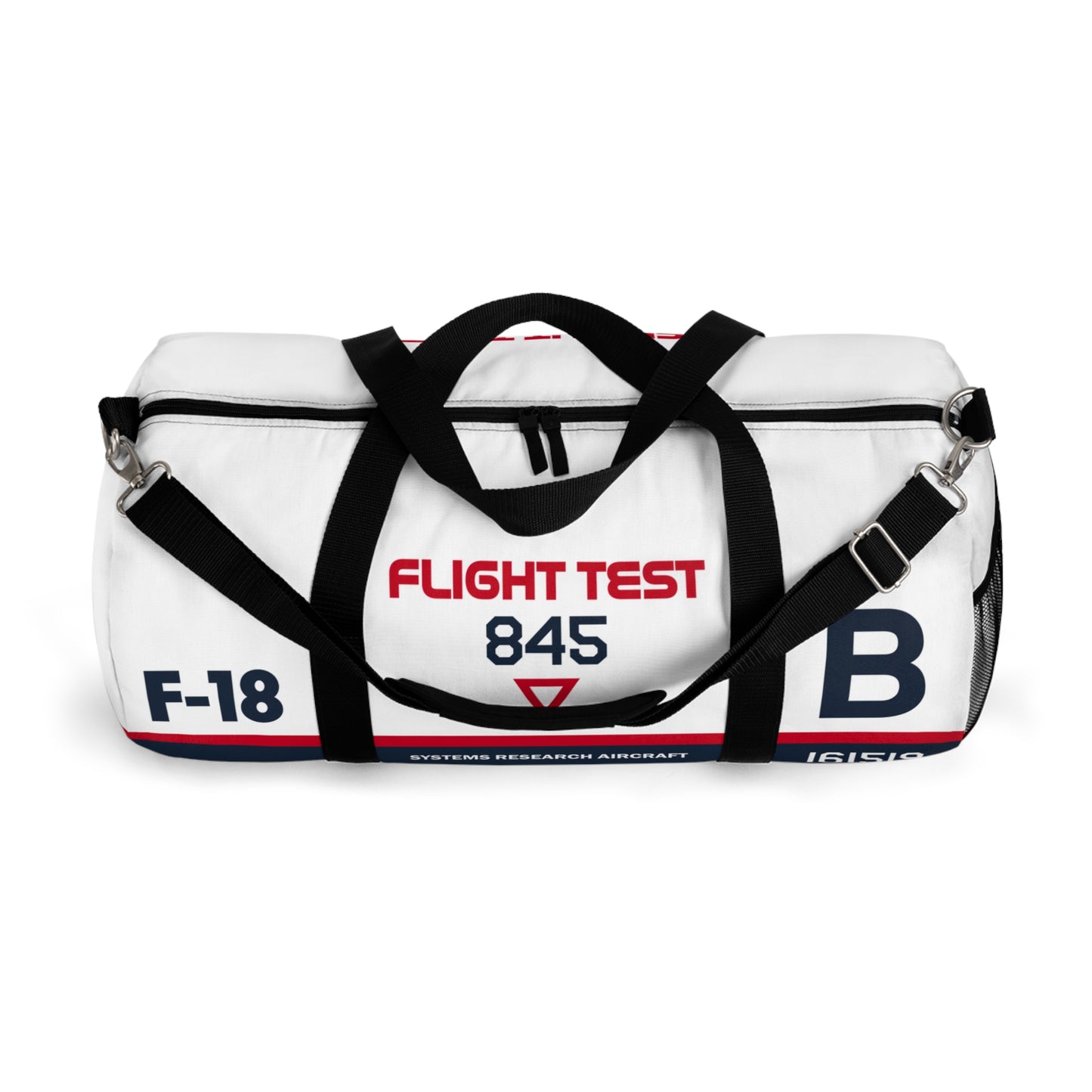 Flight Test F-18 Hornet Themed Duffel Bag for Aviation Enthusiasts