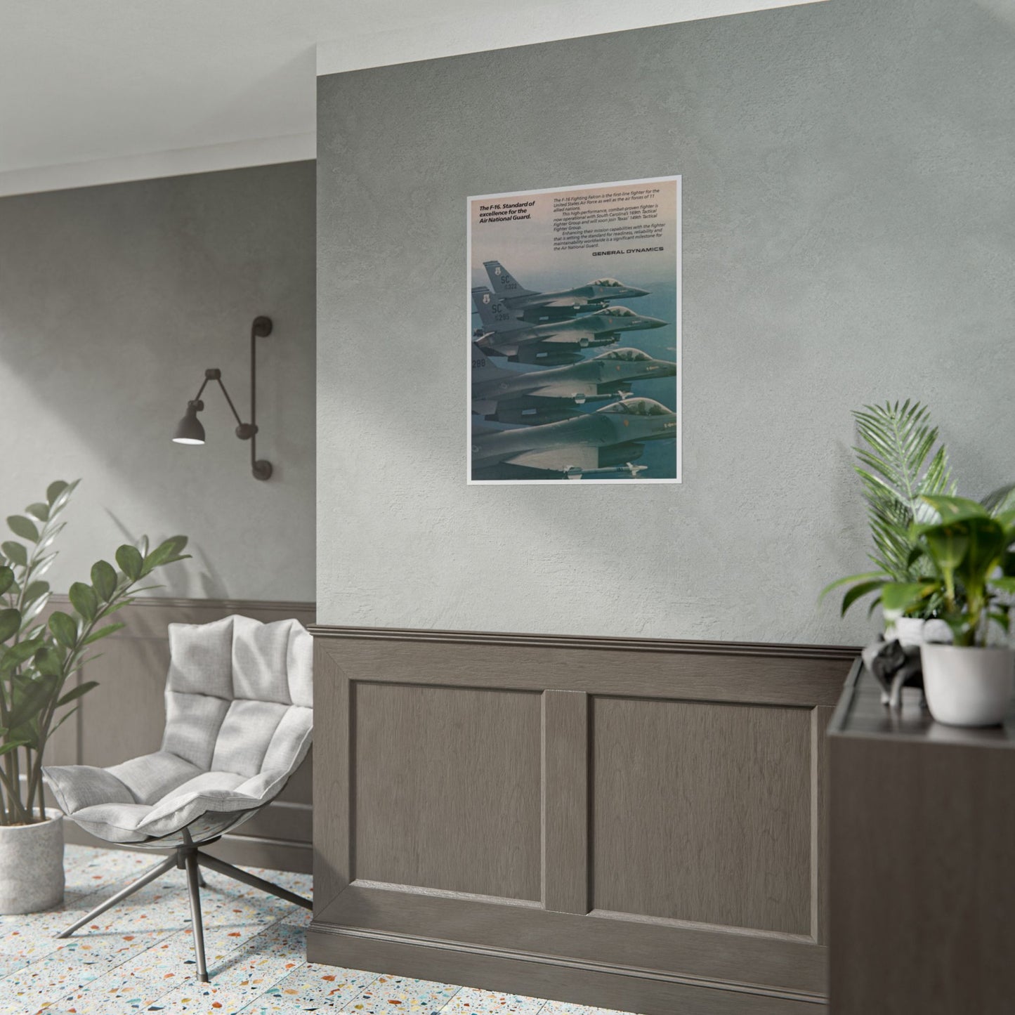 "F-16 Viper - Standard Of Excellence” Retro Style Military Aircraft Ad Poster Replica - Multiple Sizes Available!