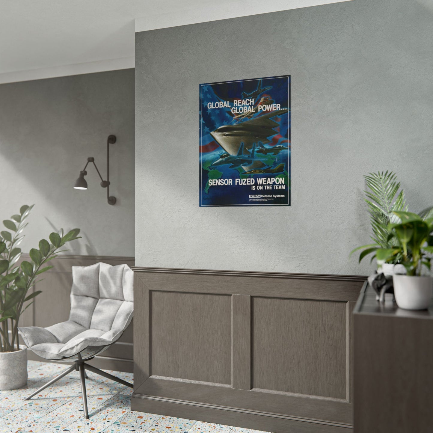 "Global Reach, Global Power" Retro Style Military Aircraft Ad Poster Replica - Multiple Sizes Available!