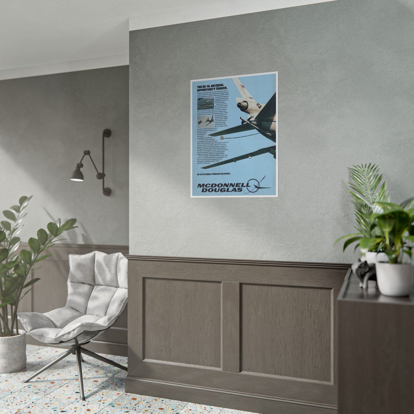 "KC-10 Extender - Equal Opportunity Tanker” Retro Style Military Aircraft Ad Poster Replica - Multiple Sizes Available!