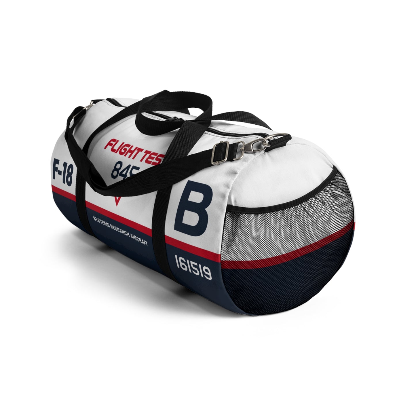 Flight Test F-18 Hornet Themed Duffel Bag for Aviation Enthusiasts