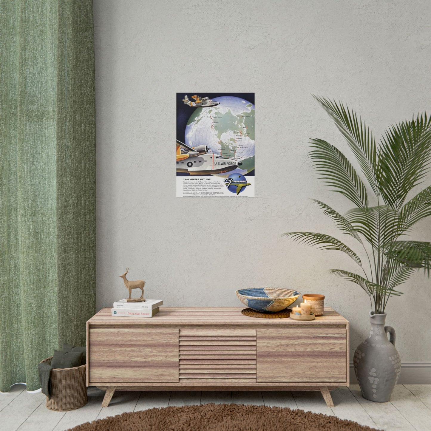 Albatross "That Others May Live" Retro Style Military Aircraft Ad Poster Replica - Multiple Sizes Available!