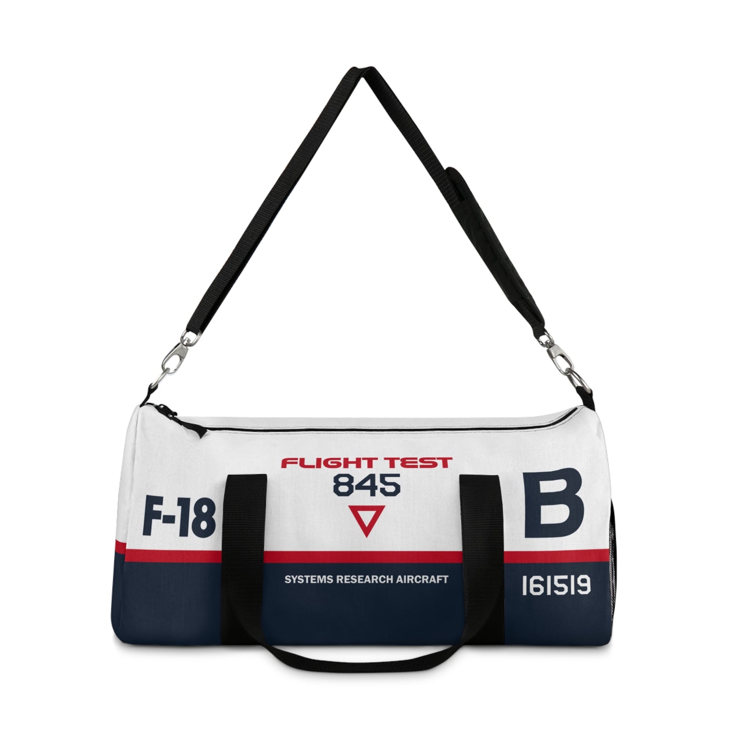 Flight Test F-18 Hornet Themed Duffel Bag for Aviation Enthusiasts