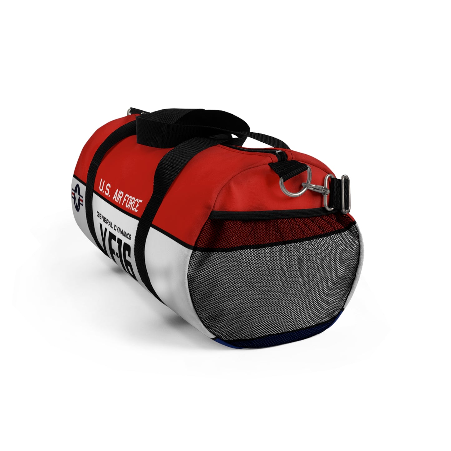 Patriotic Duffel Bag, YF-16 Fighting Falcon Gym Bag, Travel Bag for Aviation Enthusiasts
