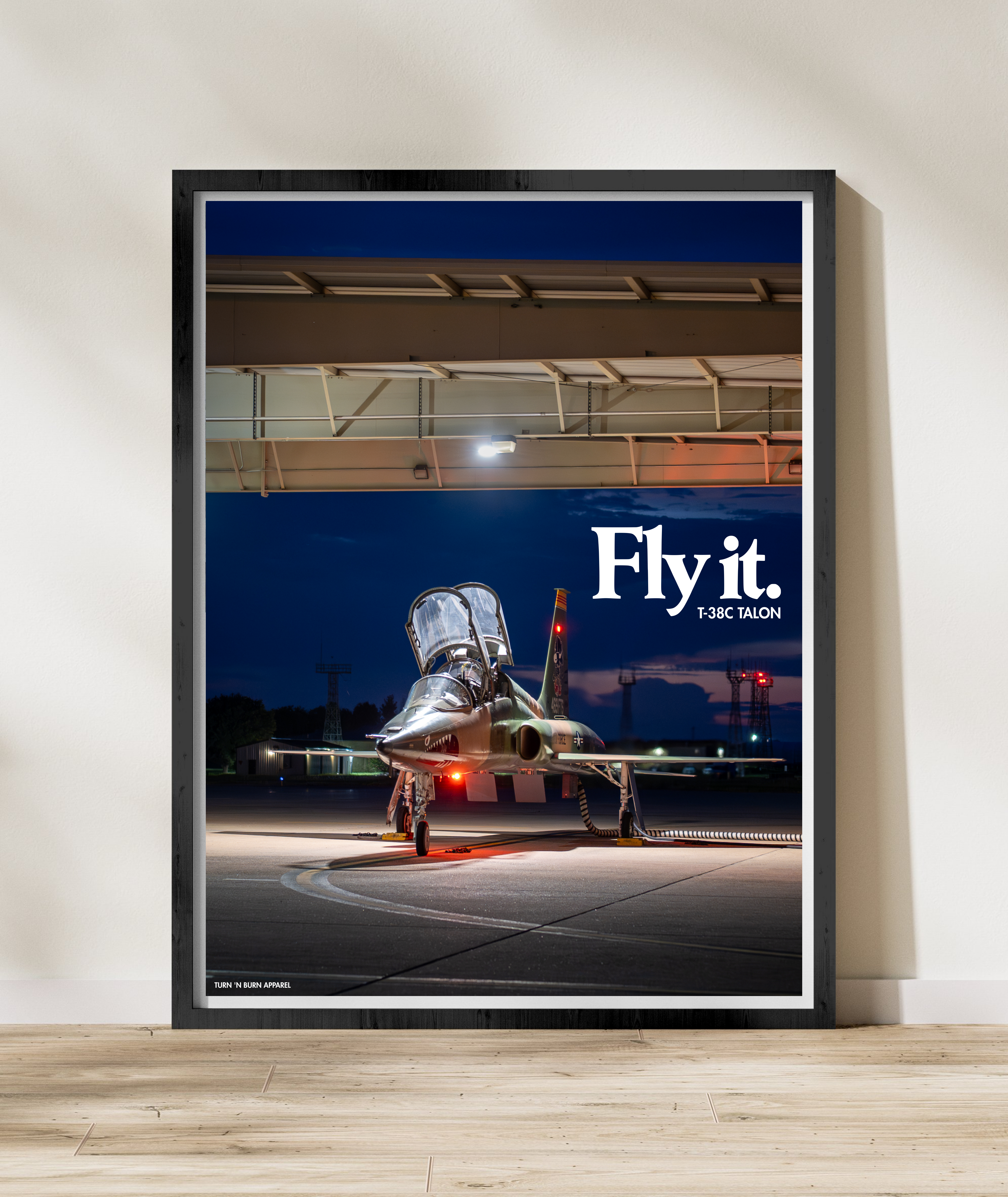 FLY IT - T-38C Talon V2 Military Aircraft Ad Poster Replica