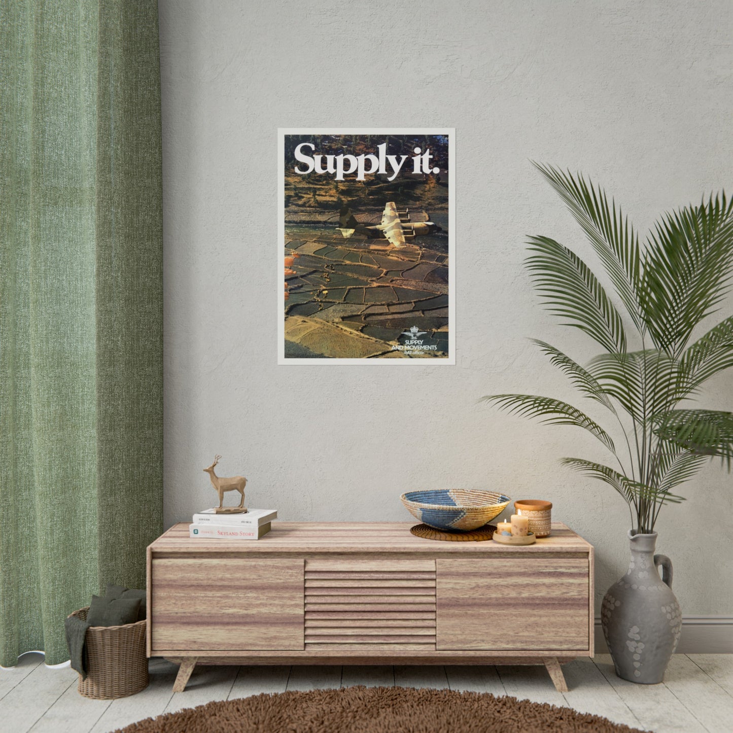 “Supply It” Retro Style Military Aircraft Ad Poster Replica - Multiple Sizes Available!