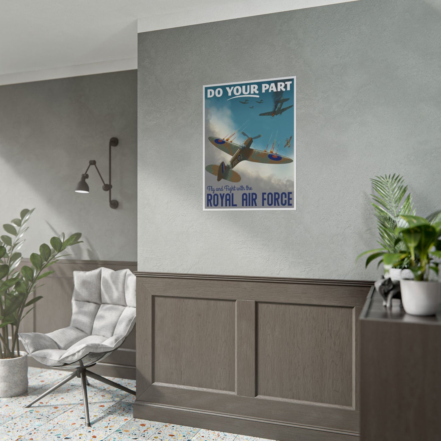 "Do Your Part” Retro Style Royal Air Force (RAF) Recruitment Ad Poster Replica - Multiple Sizes Available!