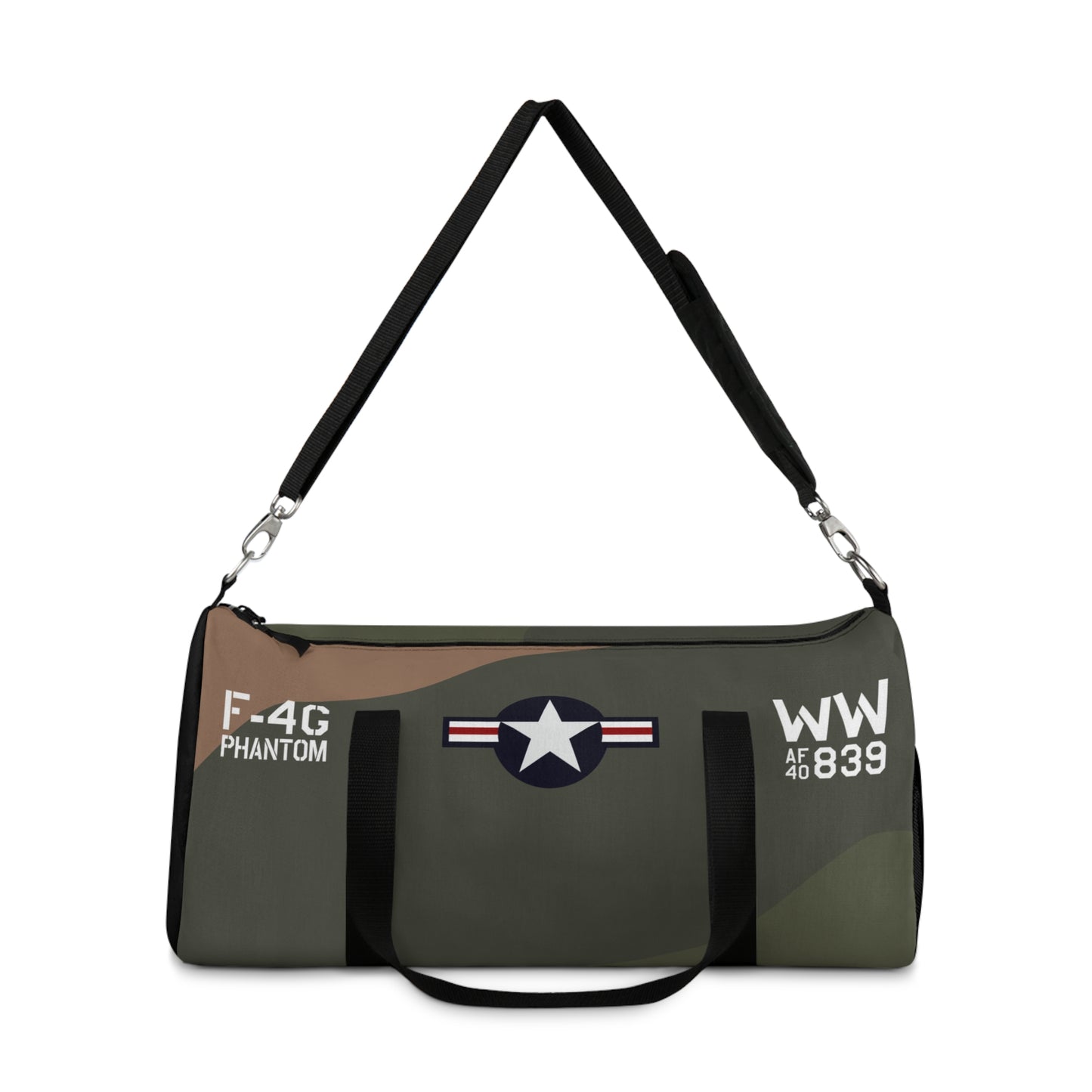F-4 Phantom - Wild Weasel Military Aviation-Inspired Duffel Bag for Adventurers, Gym, Travel, Sports, or Camping