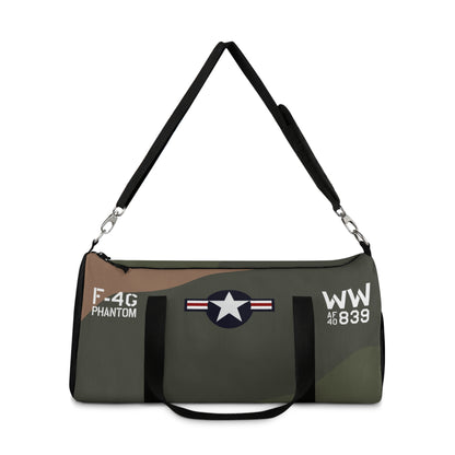 F-4 Phantom - Wild Weasel Military Aviation-Inspired Duffel Bag for Adventurers, Gym, Travel, Sports, or Camping