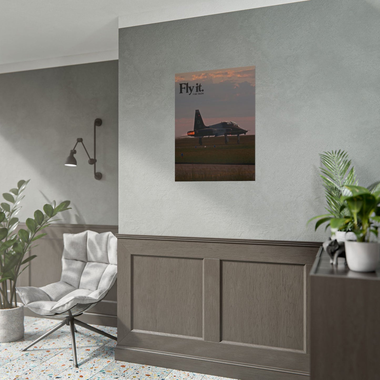 FLY IT - T-38C Talon Military Aircraft Ad Poster Replica - Multiple Sizes Available!