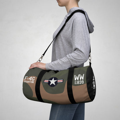 F-4 Phantom - Wild Weasel Military Aviation-Inspired Duffel Bag for Adventurers, Gym, Travel, Sports, or Camping