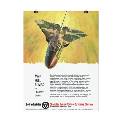 F-111A Aardvark Retro Style Military Aircraft Ad Poster Replica - Multiple Sizes Available!