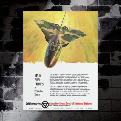 F-111A Aardvark Retro Style Military Aircraft Ad Poster Replica - Multiple Sizes Available!