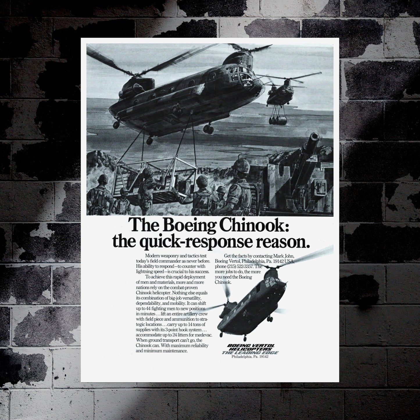 "The Quick-Response Reason” Retro Style Military Aircraft Ad Poster Replica - Multiple Sizes Available!