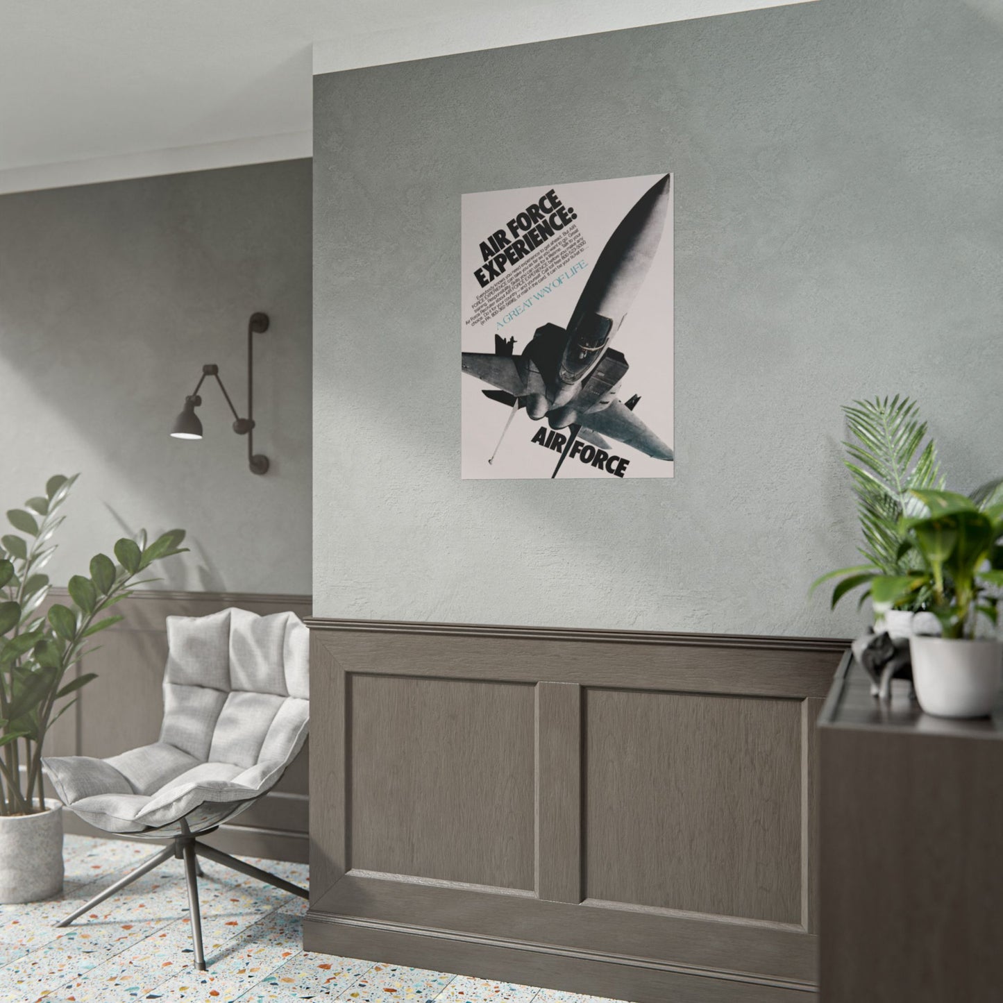 F-15 Eagle "Air Force Experience" Retro Style Military Aircraft Ad Poster Replica - Multiple Sizes Available!
