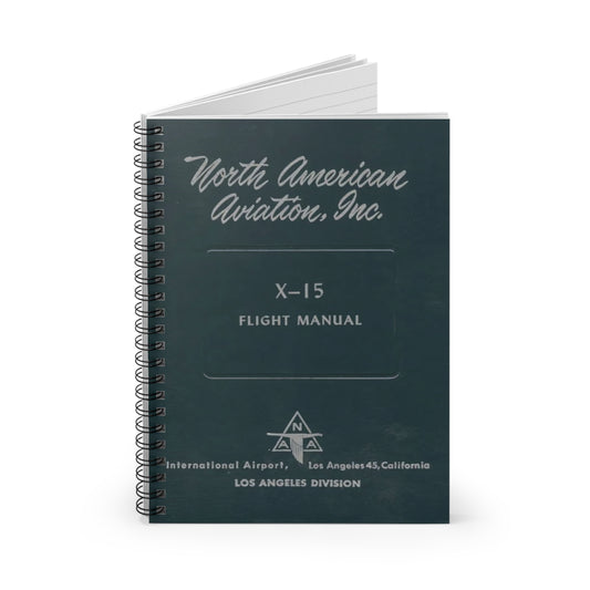 Vintage X-15 Flight Manual Notebook