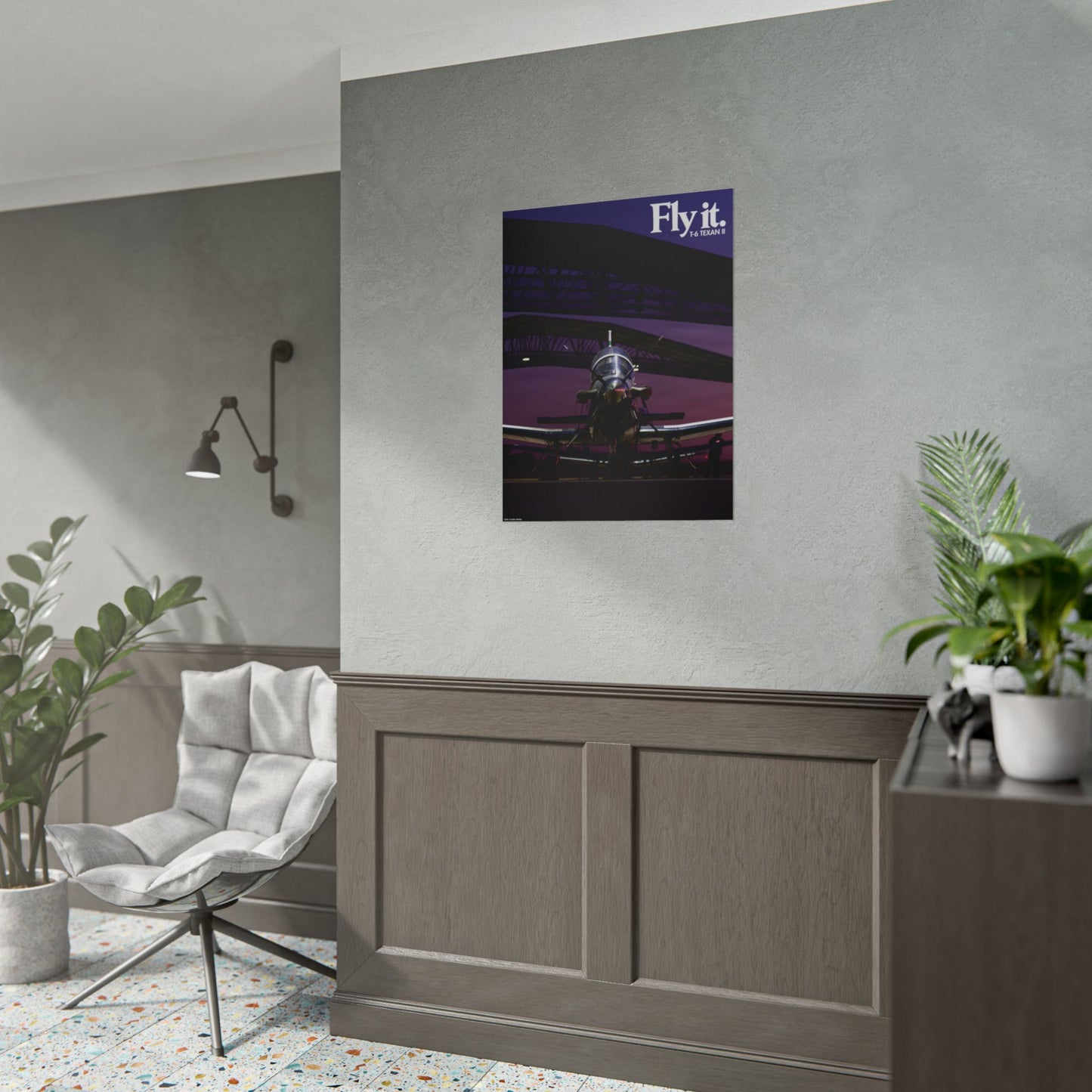 FLY IT - T-6 TEXAN II V2 Military Aircraft Ad Poster Replica - Multiple Sizes Available!