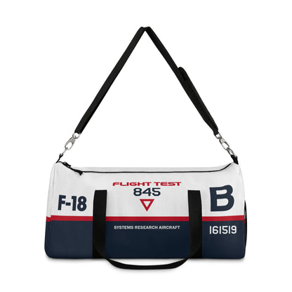 Flight Test F-18  Hornet Themed Duffel Bag for Aviation Enthusiasts