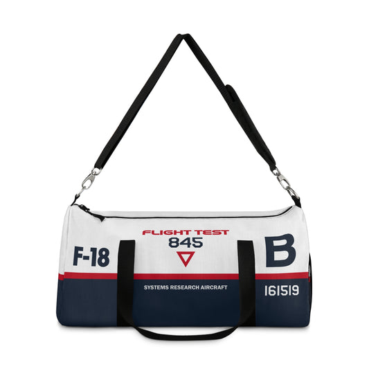 Flight Test F-18  Hornet Themed Duffel Bag for Aviation Enthusiasts