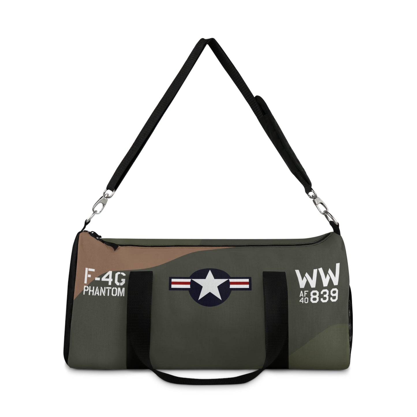 F-4 Phantom - Wild Weasel Military Aviation-Inspired Duffel Bag for Adventurers, Gym, Travel, Sports, or Camping