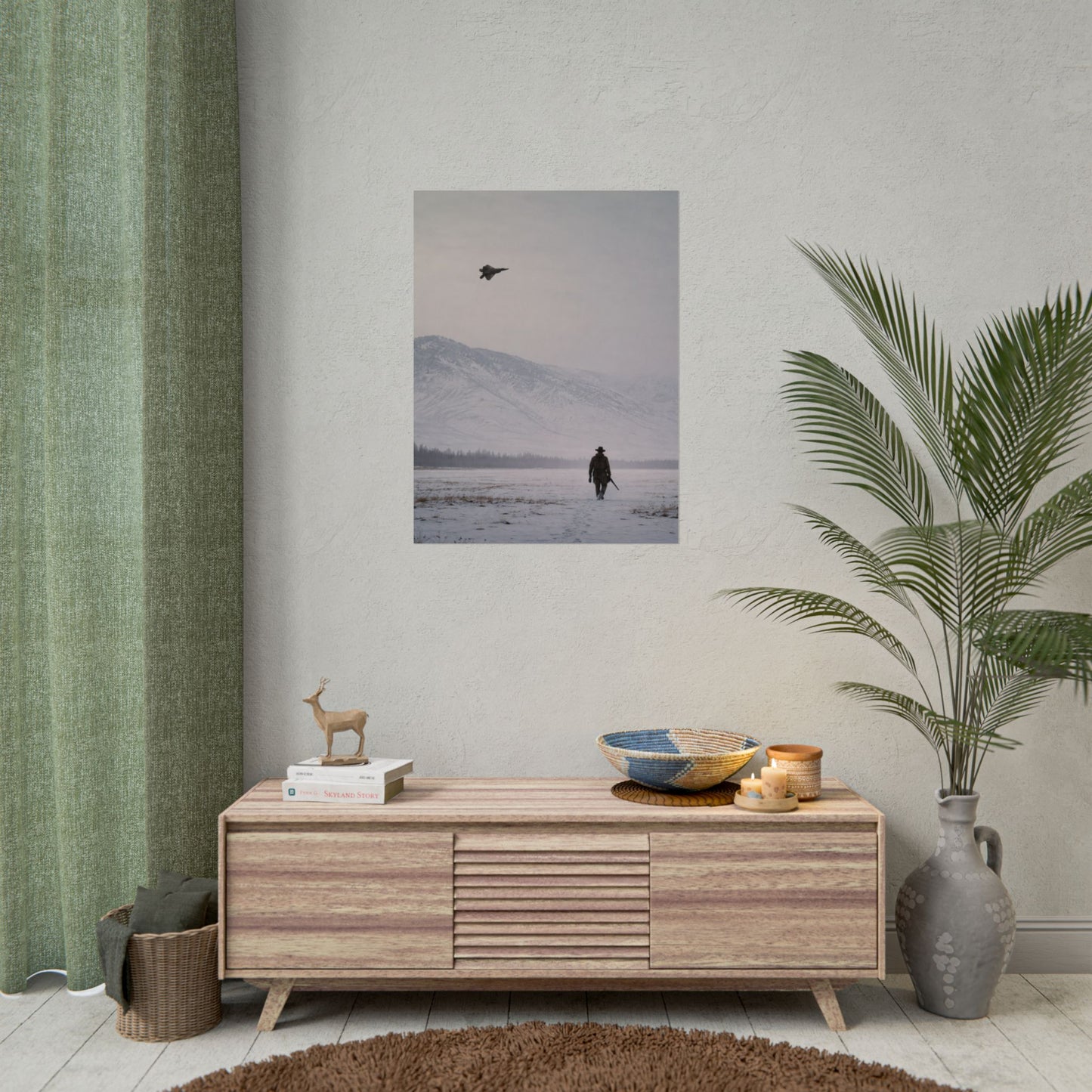 F-22 Raptor Over the West Military Aircraft Poster - Multiple Sizes Available!