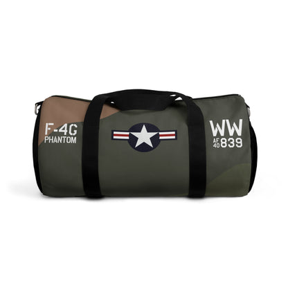 F-4 Phantom - Wild Weasel Military Aviation-Inspired Duffel Bag for Adventurers, Gym, Travel, Sports, or Camping