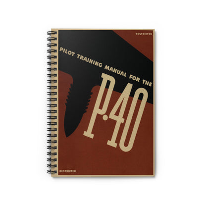 Vintage P-40 Training Manual Notebook