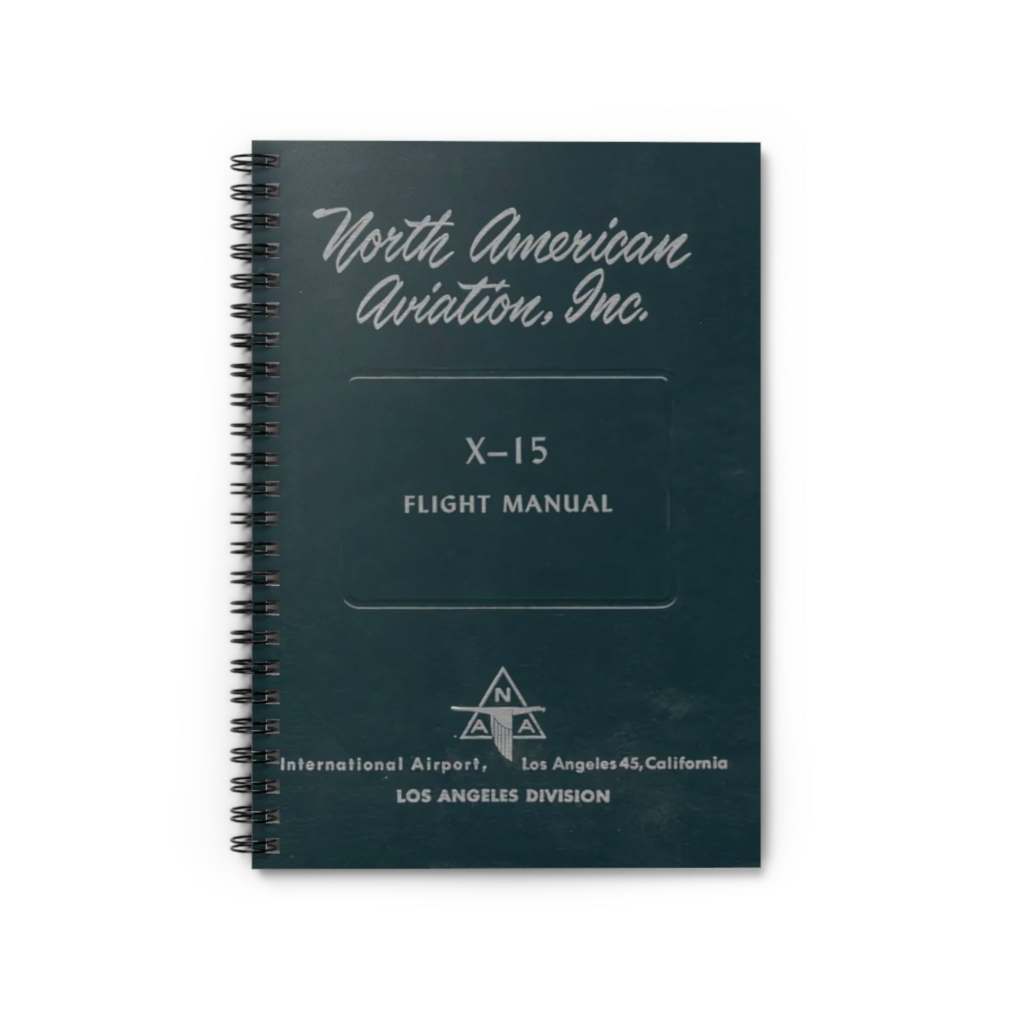 Vintage X-15 Flight Manual Notebook