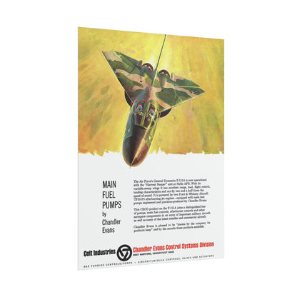 F-111A Aardvark Retro Style Military Aircraft Ad Poster Replica - Multiple Sizes Available!
