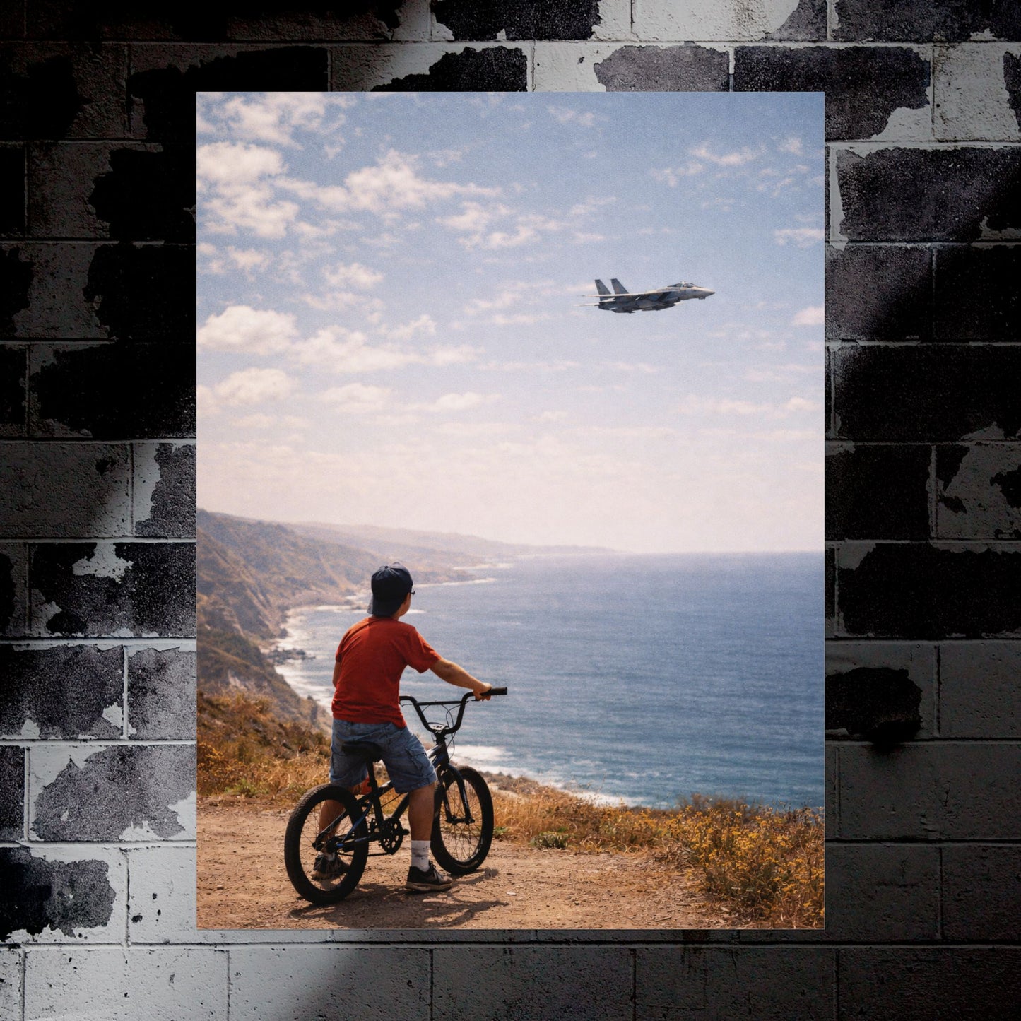 "F-14 Off the Coast" Military Aircraft Poster - Multiple Sizes Available!