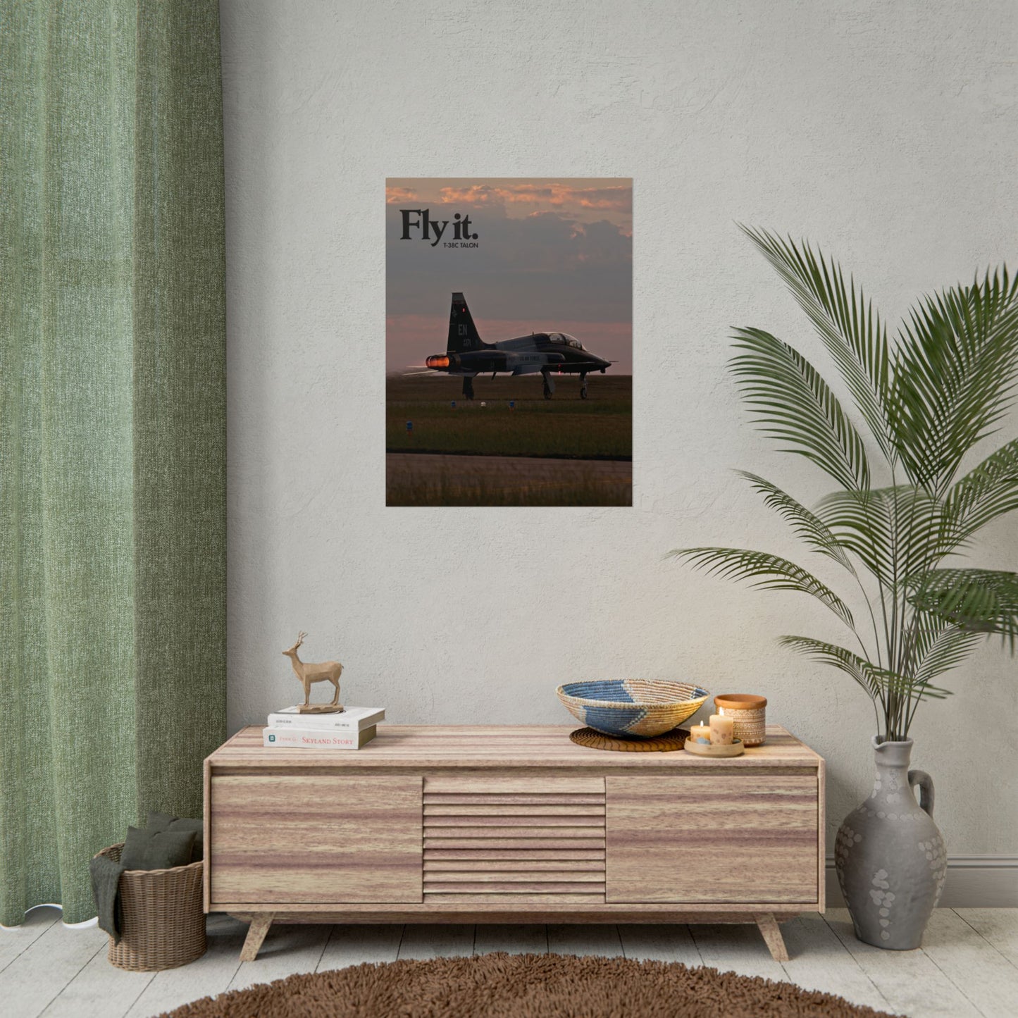 FLY IT - T-38C Talon Military Aircraft Ad Poster Replica - Multiple Sizes Available!