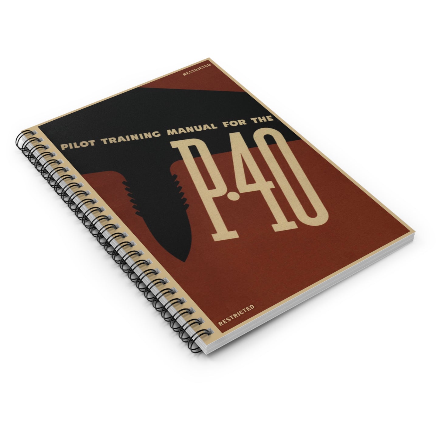 Vintage P-40 Training Manual Notebook
