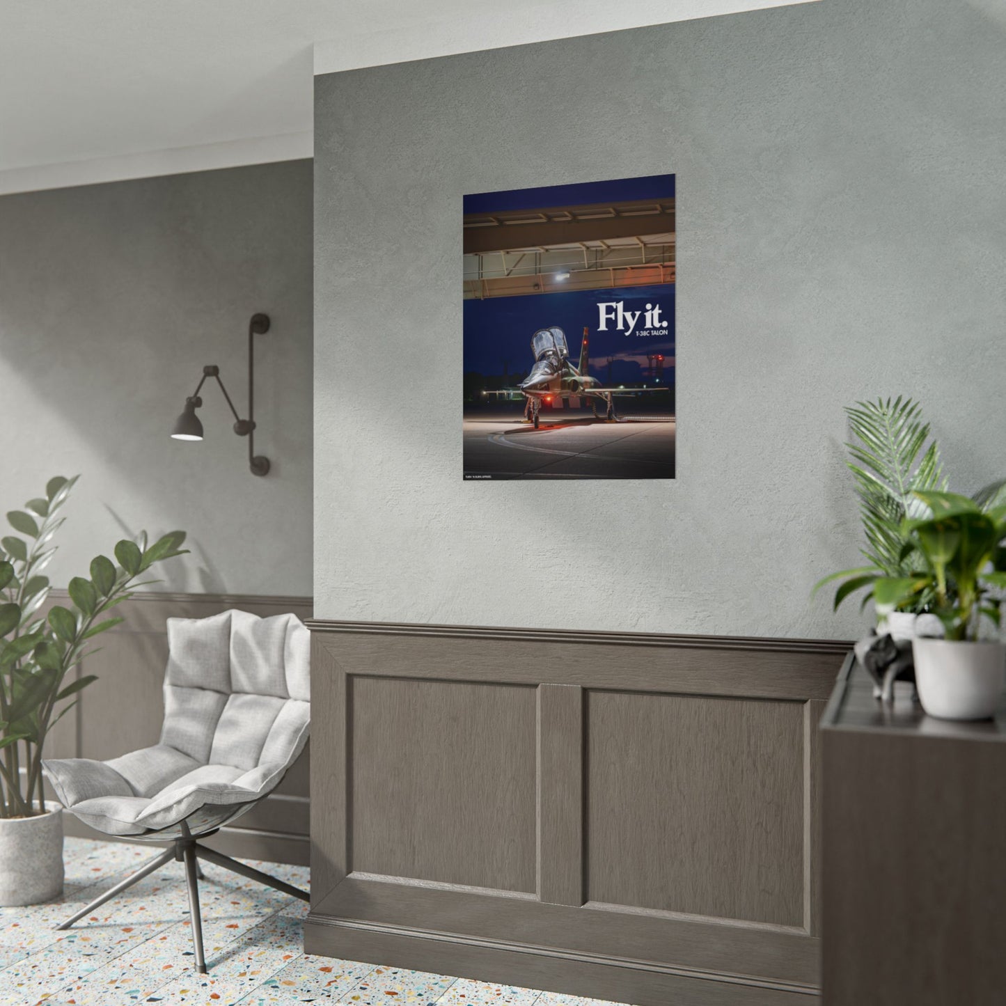 FLY IT - T-38C Talon V2 Military Aircraft Ad Poster Replica - Multiple Sizes Available!