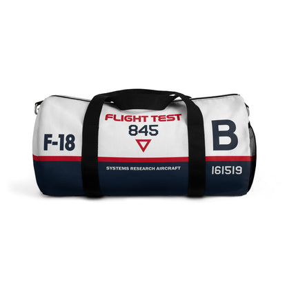 Flight Test F-18  Hornet Themed Duffel Bag for Aviation Enthusiasts