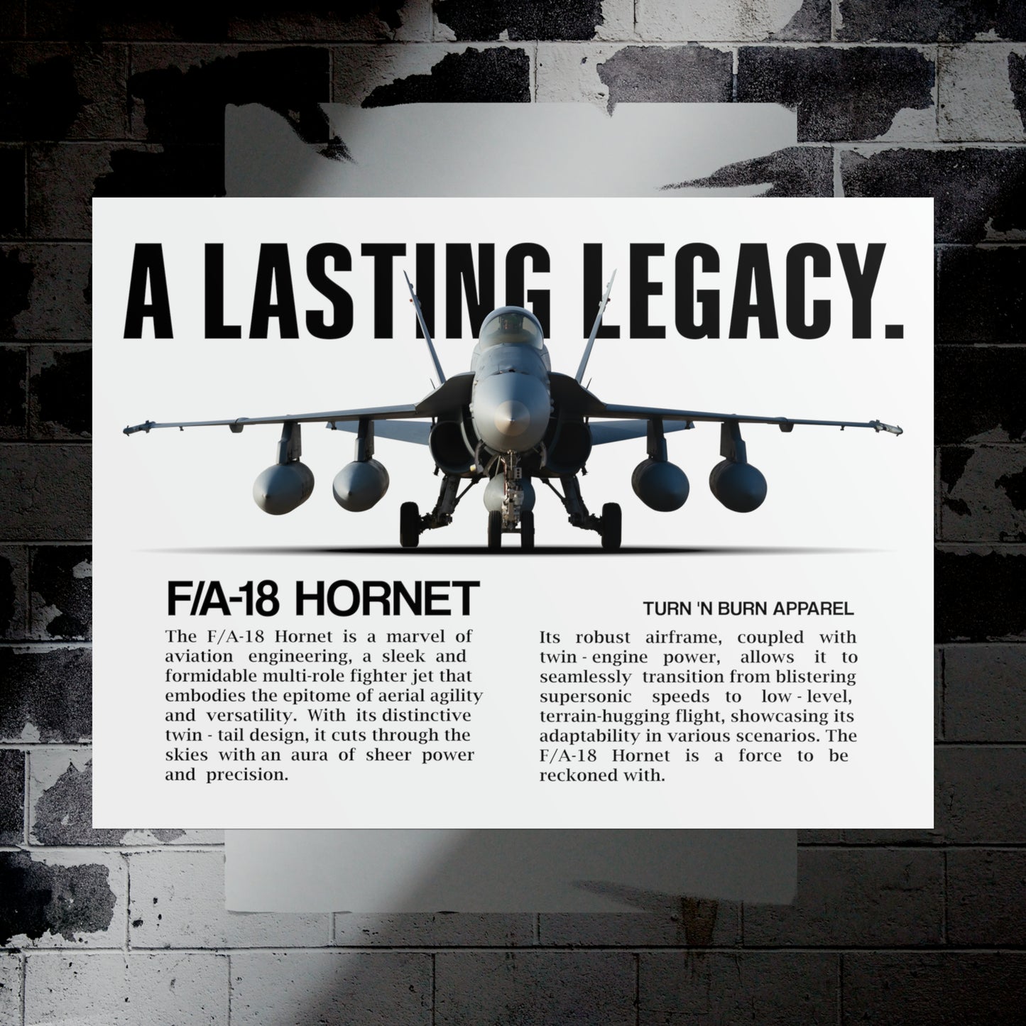 Legacy Hornet Ad Poster