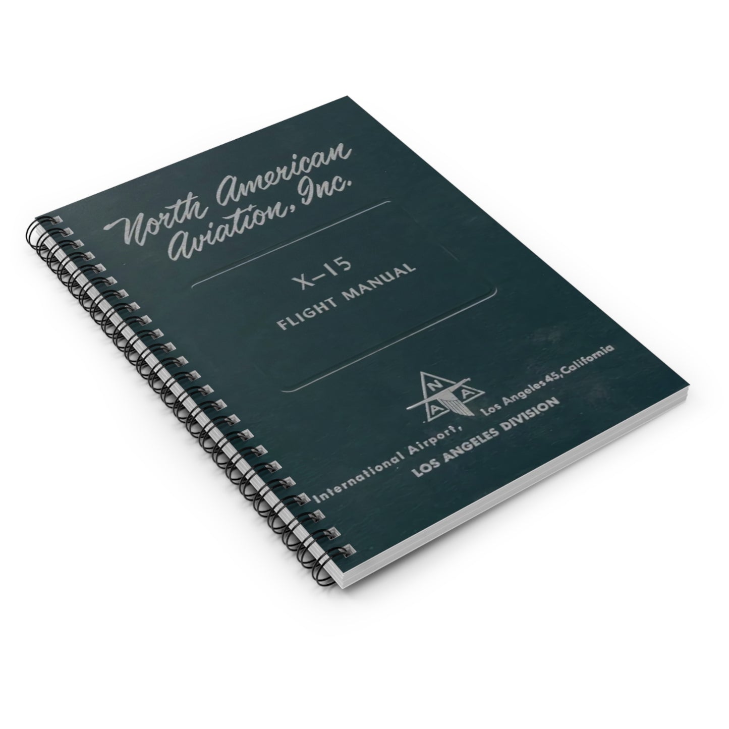 Vintage X-15 Flight Manual Notebook