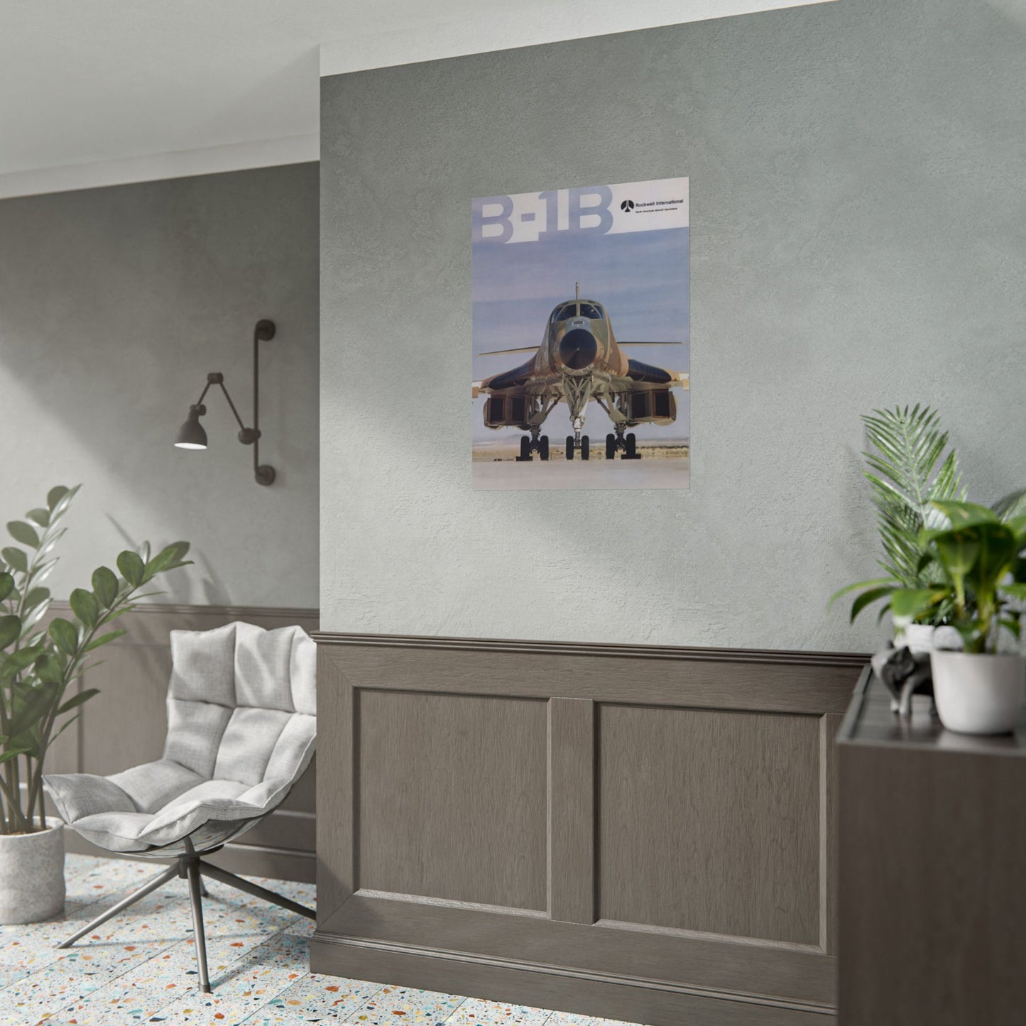 B-1B by Rockwell International Retro Style Military Aircraft Ad Poster Replica - Multiple Sizes Available!