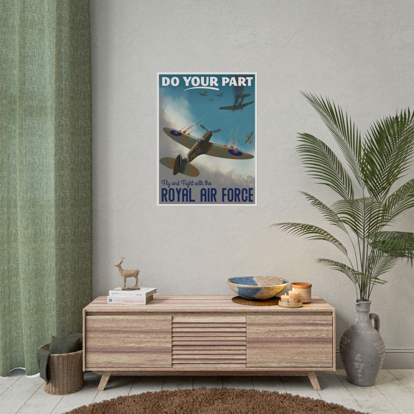 "Do Your Part” Retro Style Royal Air Force (RAF) Recruitment Ad Poster Replica - Multiple Sizes Available!