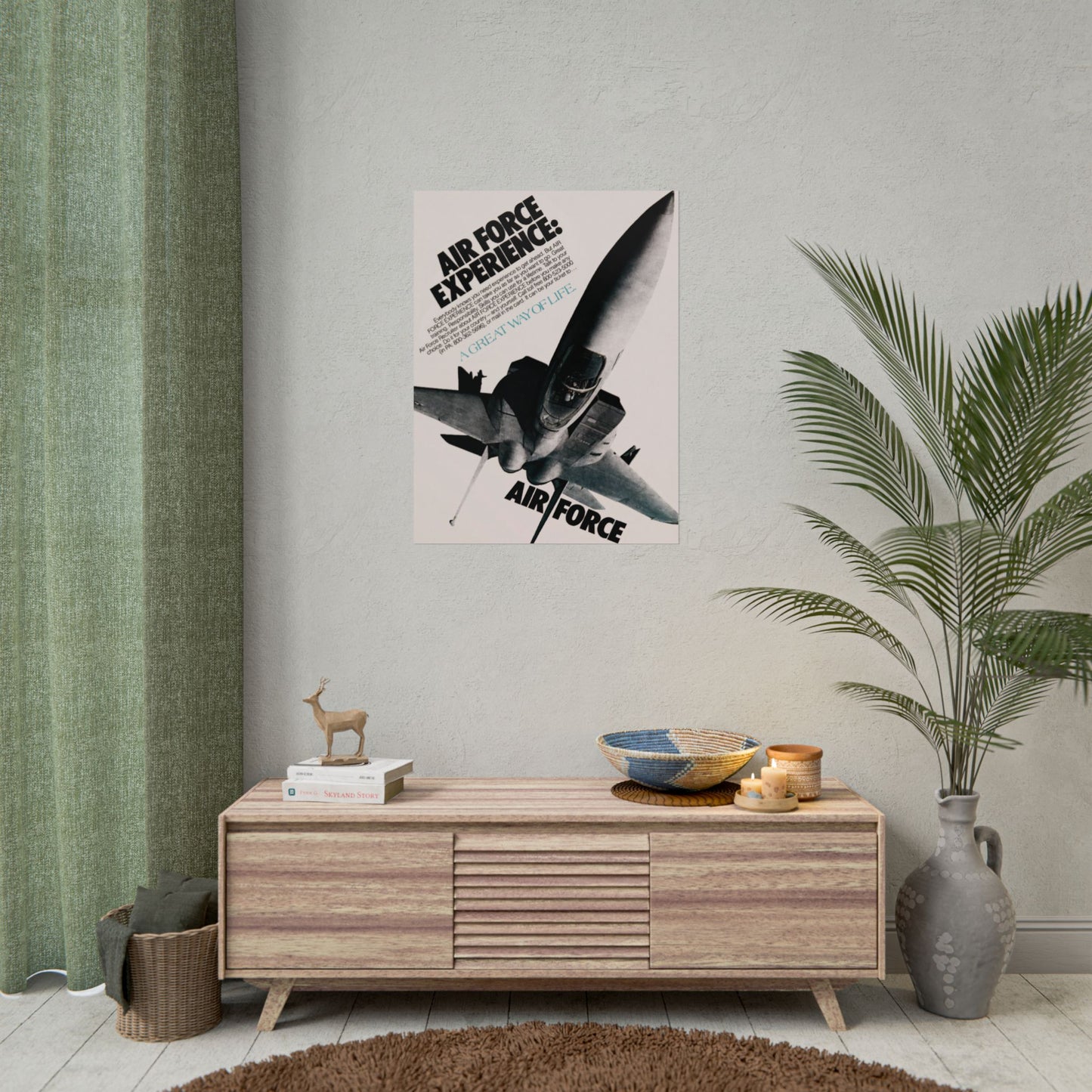 F-15 Eagle "Air Force Experience" Retro Style Military Aircraft Ad Poster Replica - Multiple Sizes Available!