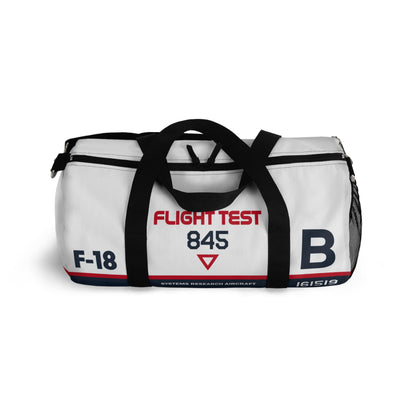 Flight Test F-18  Hornet Themed Duffel Bag for Aviation Enthusiasts