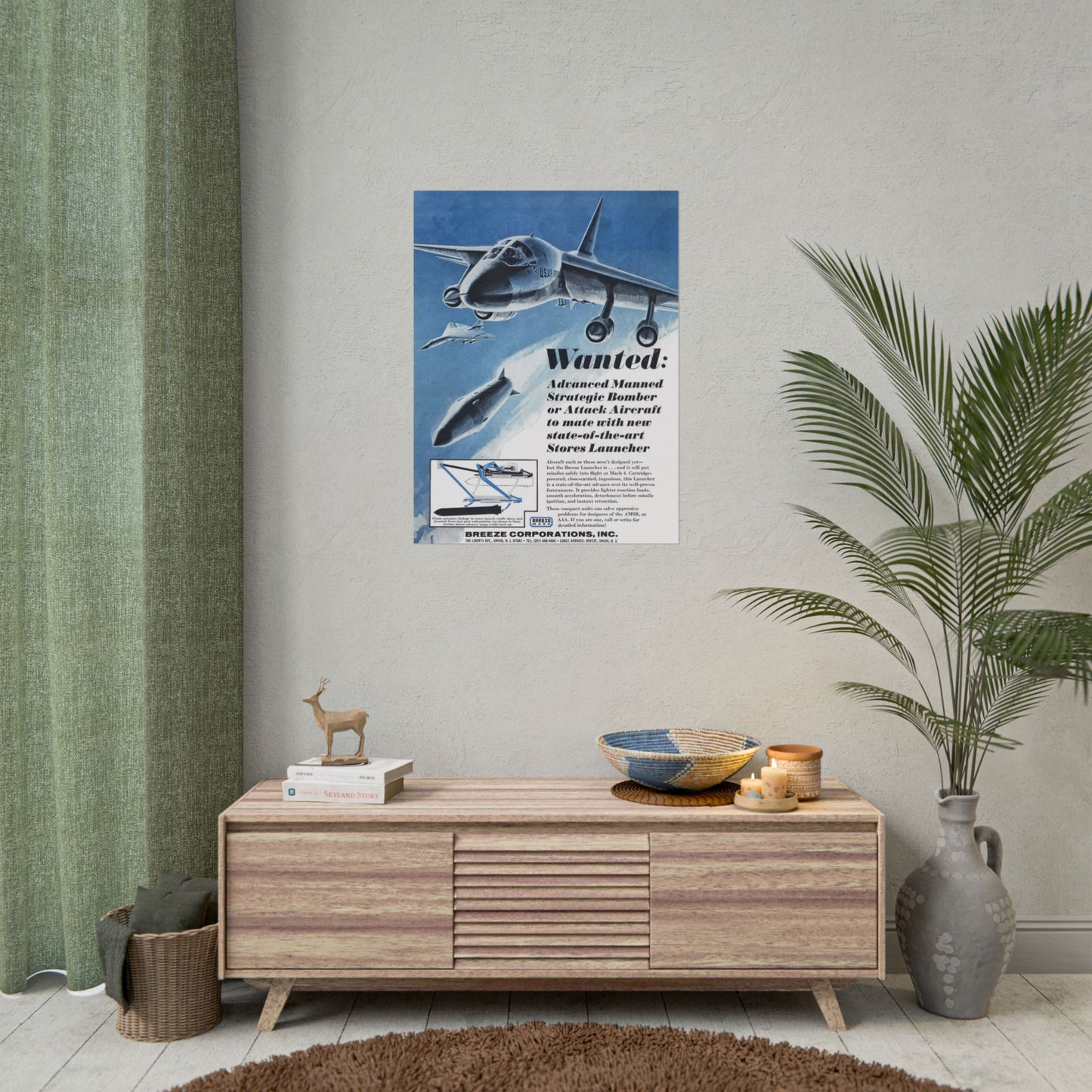 B-58 Hustler "Stores Launcher" Retro Style Military Aircraft Ad Poster Replica - Multiple Sizes Available!